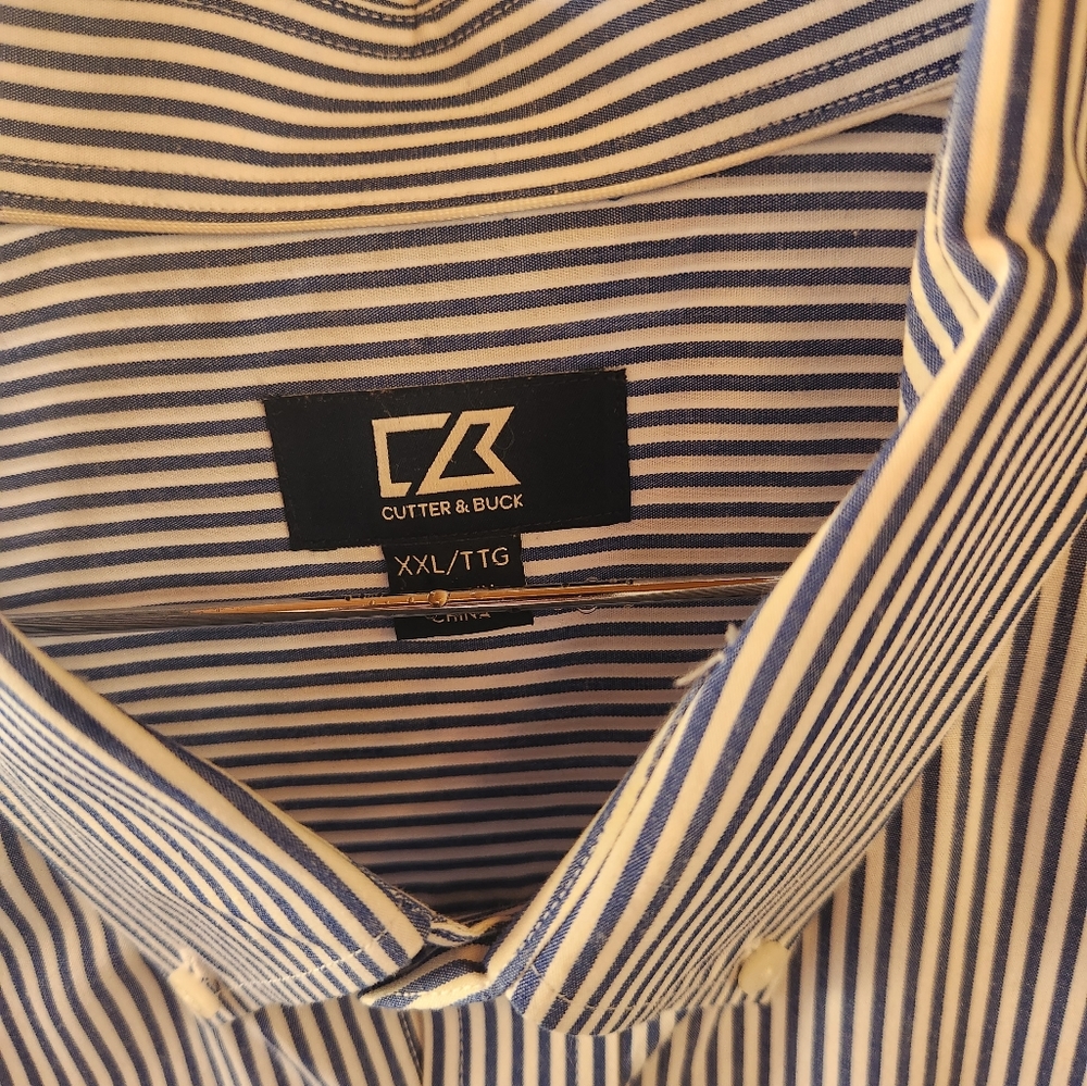 Men's Woven Button Down- University of Notre Dame Embroidery on Left Chest